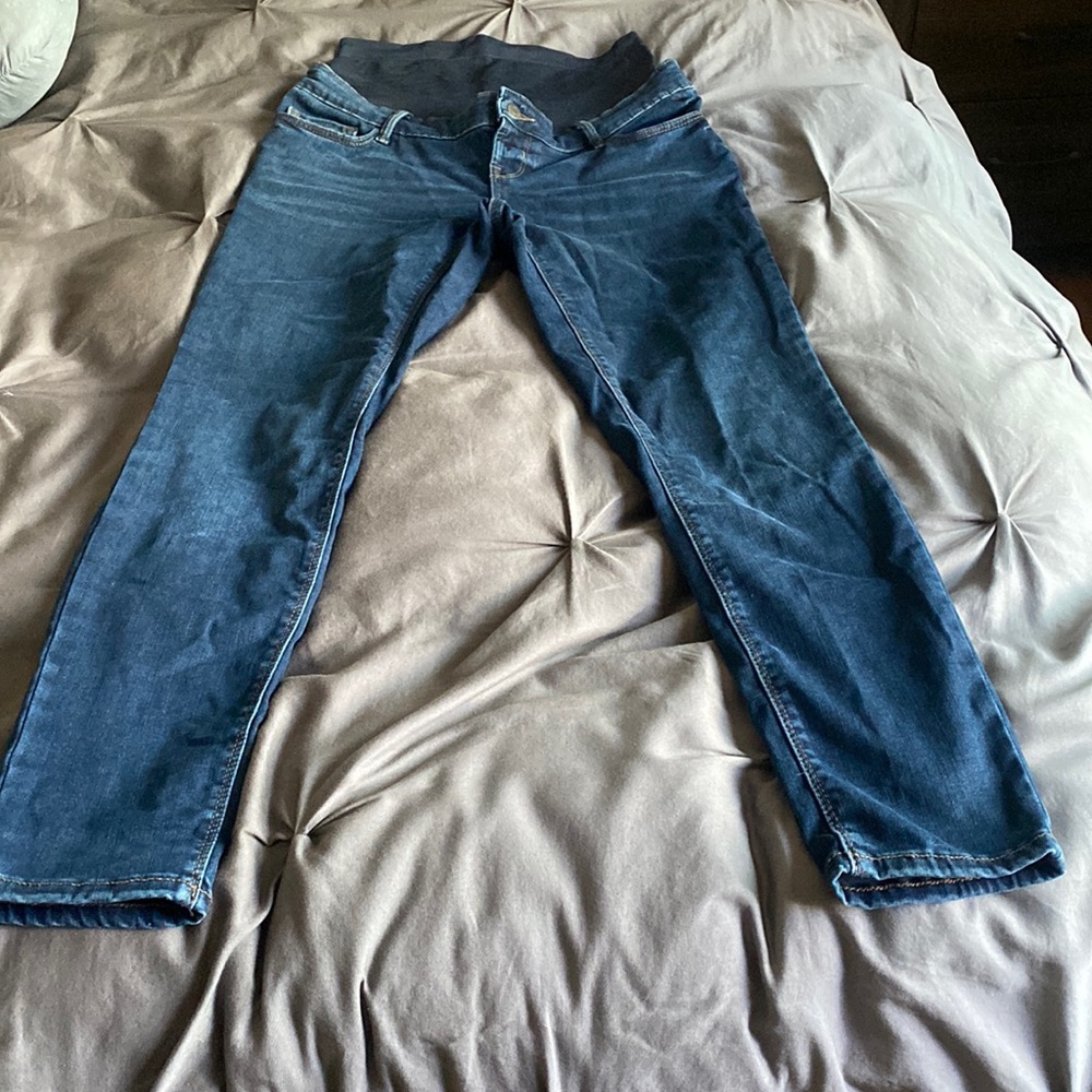 Old Navy Maternity Premium Full Panel Rockstar Super Skinny Jeans - Size 8